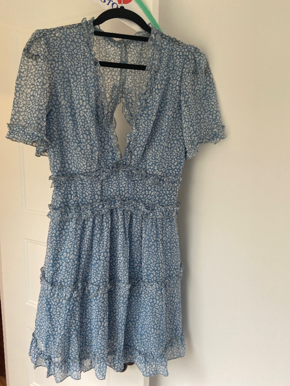 Blue spring dress